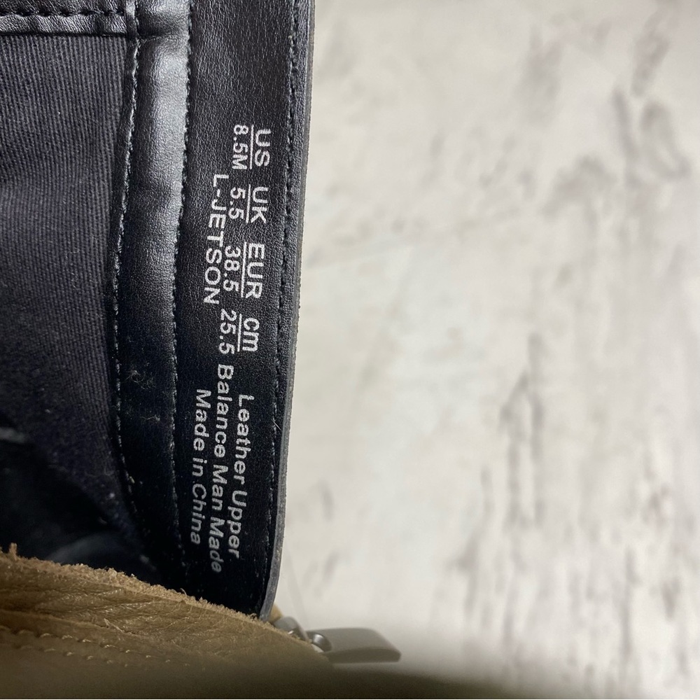 Franco Sarto Jetson Green Brown Leather Lace Up Lug Sole Boot 8 1/2 M - Picture 13 of 16